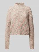 Comfort fit gebreide pullover met wol in meerkleurig, gemêleerd tricot...