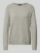 Gebreide pullover met ronde hals, model 'LESLY'