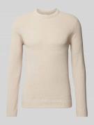 Gebreide pullover met ronde hals, model 'SETHAN'