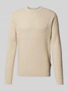 Gebreide pullover met structuurmotief, model 'KALLE'