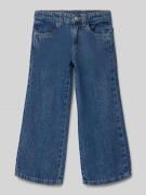 Wide leg jeans met Franse steekzakken