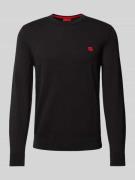 Gebreide pullover met labelbadge, model 'San Cassius'