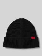 Beanie van scheerwol met labelpatch, model 'Xola'