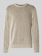 Gebreide pullover met ribboorden, model 'ANDRAAS'