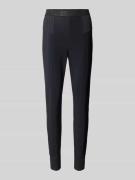 Slim fit stoffen broek met elastische band