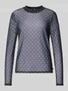 Mesh longsleeve met print