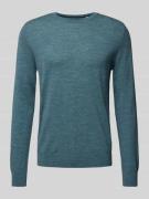 Regular fit gebreide pullover van zuivere scheerwol