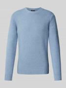 Gebreide pullover met ronde hals, model 'ZAC'