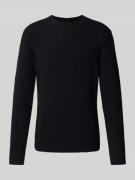 Gebreide pullover met ronde hals, model 'ZAC'