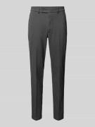 Slim fit stoffen broek met persplooien, model 'BRAVO'