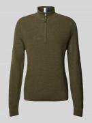 Gebreide pullover met opstaande kraag, model 'Steffen'