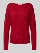 Gebreide pullover met boothals, model 'LIZ'