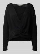 Gebreide pullover met V-hals