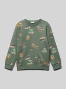 Sweatshirt met ribboorden, model 'NENNO'