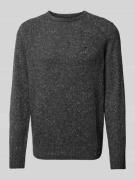 Gebreide pullover van wolmix met ronde hals