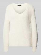 Gebreide pullover met V-hals