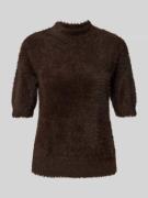 Gebreide pullover met 1/2-mouwen