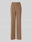 Straight leg pantalon met persplooien, model 'Alice'