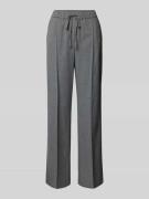 Baggy fit stoffen broek met bandplooien, model 'Candra'