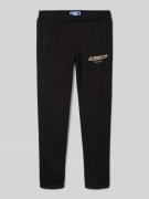 Regular fit sweatpants met labelprint, model 'KARL'