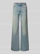 Wide fit high rise jeans met studs, model 'JUICY'