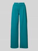 Wide leg stoffen broek met elastische band, model 'KATE'