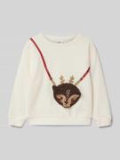 Sweatshirt met ronde hals, model 'TINSEL'