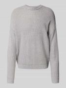 Gebreide pullover met ronde hals