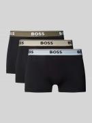 Boxershort met elastische band met logo in een set van 3 stuks