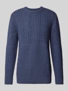 Gebreide pullover met kabelpatroon, model 'Jacob'