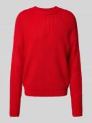 Gebreide pullover met ronde hals