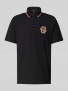 Regular fit poloshirt met logobadge, model 'Parris'