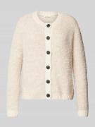 Bouclé cardigan met wol