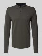 Slim fit poloshirt met logostitching