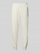 Sweatpants met labeldetail