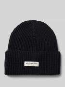 Beanie met labelpatch