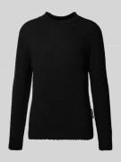 Regular fit gebreide pullover van zachte katoenmix