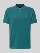 Regular fit poloshirt met labelstitching