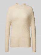 Gebreide pullover met opstaande kraag, model 'Lea'