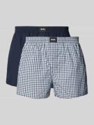 Boxershort met elastische band in een set van 2 stuks