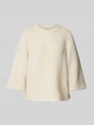 Gebreide pullover met 3/4-mouwen, model 'LULU'