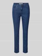 Slim fit jeans met riemlussen, model 'Shakira'