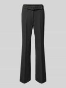 Regular fit stoffen broek met riem, model 'FRANCE'