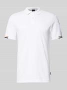 Poloshirt met labelprint, model 'Parlay'