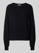 Oversized gebreide pullover van viscosemix met ronde hals