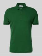 Regular fit poloshirt met labeldetail