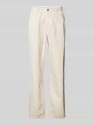 Tapered fit broek met elastische band, model 'CLAY'