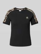 Slim fit T-shirt met ronde hals