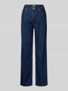 Wide leg jeans van viscose