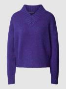 Gebreide pullover met V-hals